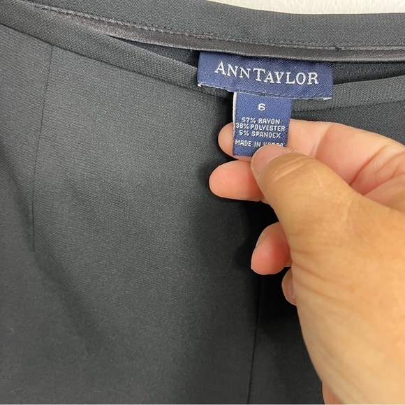 Ann Taylor Black sequin dress pant size 6 1695 - Picture 2 of 3